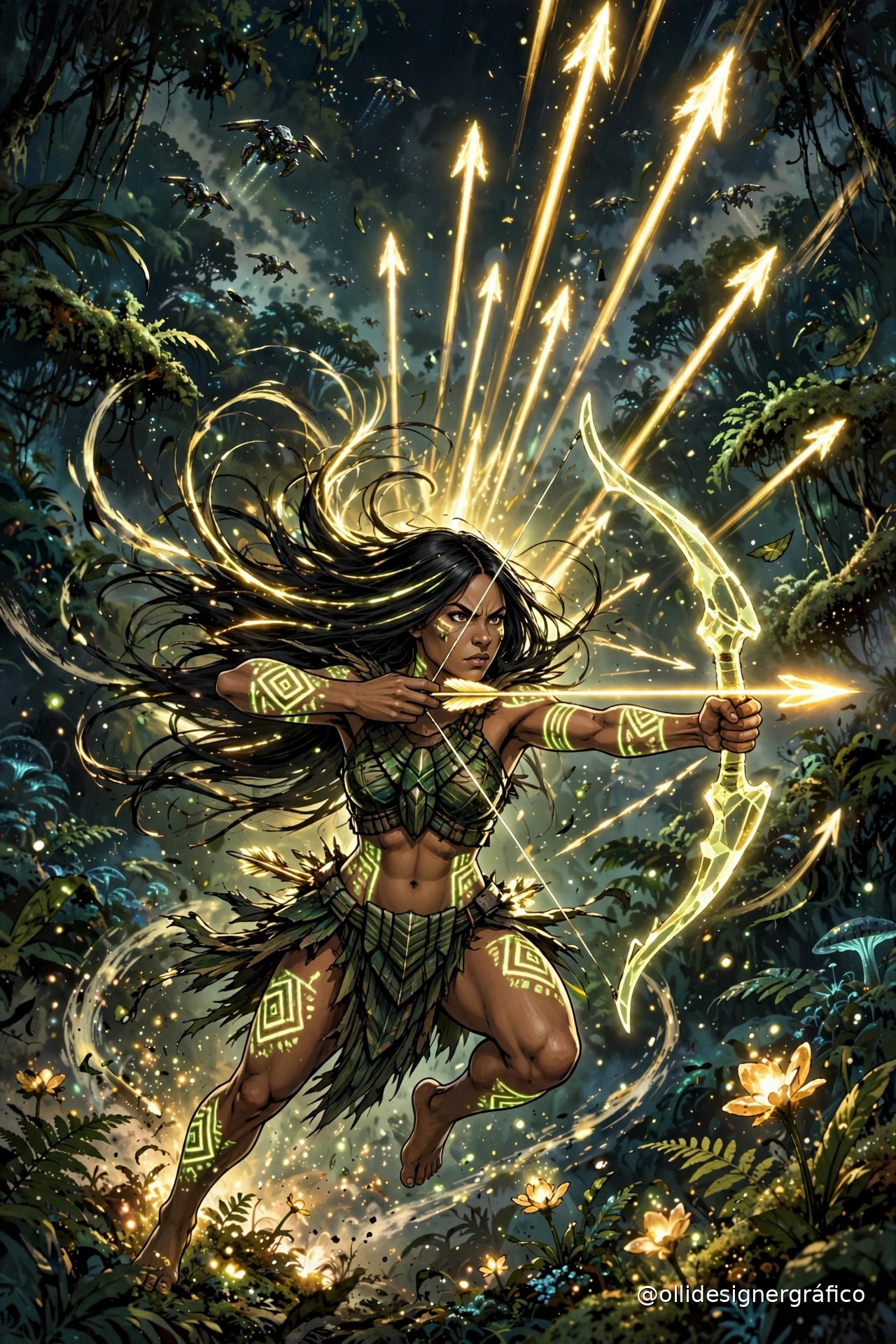 Capa de Flechas de Luz